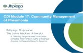 CDI Module 17: Community Management of Pneumonia ©Jhpiego Corporation The Johns Hopkins University A Training Program on Community- Directed Intervention.