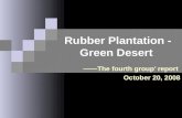 Rubber Plantation - Green Desert ——The fourth group’ report October 20, 2008.