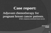 Adjuvant chemotherapy for pregnant breast cancer patients. Case report: 2014/10/13 張嘉顯 1 (PABC; pregnancy-associated breast cancer).