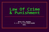 Law Of Crime & Punishment Mian Ali Haider L.L.B., L.L.M (Cum Laude) U.K.