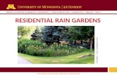 1 © 2011 Regents of the University of Minnesota. All rights reserved. 11 RESIDENTIAL RAIN GARDENS Graphic: City of Maplewood.