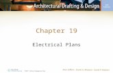Chapter 19 Electrical Plans. Introduction Electrical plans: –Display all circuits and systems used by the electrical contractor during installation –May.