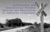 Differences and Similarities Between Realism and Naturalism in American Literature 崔璨.