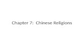 Chapter 7: Chinese Religions. Religion in China today… The constitution of China states “Citizens of the People’s Republic of China.