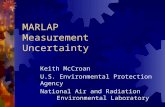 MARLAP Measurement Uncertainty Keith McCroan U.S. Environmental Protection Agency National Air and Radiation Environmental Laboratory.