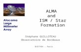 DUSTY04 – Paris ALMA and ISM / Star Formation Stéphane GUILLOTEAU Observatoire de Bordeaux.