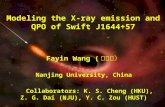 Modeling the X-ray emission and QPO of Swift J1644+57 Fayin Wang ( 王发印） Nanjing University, China Collaborators: K. S. Cheng (HKU), Z. G. Dai (NJU), Y.