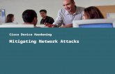 Cisco Device Hardening Mitigating Network Attacks.
