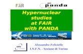 Alessandro Feliciello I.N.F.N. - Sezione di Torino Hypernuclear studies at FAIR with PANDA.