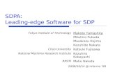 SDPA: Leading-edge Software for SDP 2008/10/14 @ Informs ’ 08 Tokyo Institute of Technology Makoto Yamashita Mituhiro Fukuda Masakazu Kojima Kazuhide Nakata.