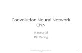 Convolution Neural Network CNN A tutorial KH Wong Convolution Neural Network CNN ver. 4.11a1.