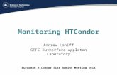 Monitoring HTCondor Andrew Lahiff STFC Rutherford Appleton Laboratory European HTCondor Site Admins Meeting 2014.