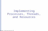 Slide 6-1 Copyright © 2004 Pearson Education, Inc. Operating Systems: A Modern Perspective, Chapter 6 Implementing Processes, Threads, and Resources.