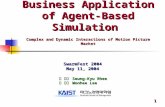 1 Business Application of Agent-Based Simulation Complex and Dynamic Interactions of Motion Picture Market SwarmFest 2004 May 11, 2004 이 승규 Seung-Kyu Rhee.
