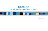 UM-OLSR OLSR routing protocol in NS2 郭祐暢 695430044.