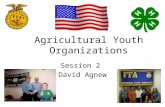 Agricultural Youth Organizations Session 2 David Agnew.