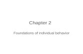 Chapter 2 Foundations of individual behavior. Ob model Dependent variables: productivity, satisfaction, absence, turnover, citizenship, and satisfaction.