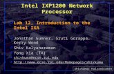 Shivkumar Kalyanaraman Rensselaer Polytechnic Institute 1 Intel IXP1200 Network Processor q Lab 12, Introduction to the Intel IXA q Jonathan Gunner, Sruti.