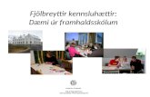 Fjölbreyttir kennsluhættir: Dæmi úr framhaldsskólum Ingvar Sigurgeirsson Kennaradeild, Menntavísindasvið.