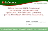 Обзор решений SDL Trados для управления переводческими проектами. Перспективы развития рынка Translation Memory