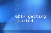 GDI+ getting started. GDI+  Class-based API for C/C++  Windows Graphics Device Interface (GDI)  Device-independent applications  Services 1)2D vector.