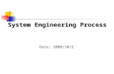 System Engineering Process Date: 2008/10/2. 參考資料 系統工程概論, 傅鶴齡 IEEE-STD-1220, System Engineering Process.