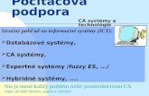 Počítačová podpora CA systémy a technológie Stručný pohľad na informačné systémy (ICT):  Databázové systémy,  CA systémy,  Expertné systémy /fuzzy ES,...