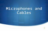 Microphones and Cables. What is a microphone?  Transducer = changes one form of energy into another  Initial energy = Sound waves  Transduced energy.