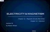 Chapter 11 – Magnetic Circuits (Part Only) Chapter 12 - Inductors Lecture 19 by Moeen Ghiyas 06/08/2015 1.