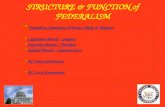 STRUCTURE & FUNCTION of FEDERALISM Federalism, Separation of Power, Checks & Balances Federalism, Separation of Power, Checks & Balances Legislative Branch.