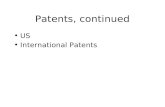 Sept 2001Adele Hoskin Patents, continued US International Patents.