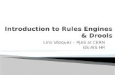 Lino Vázquez – PJAS at CERN GS-AIS-HR.  Declarative programming  Rules  Rules Engines  Rete algorithm  Why use rules engines  Drools.