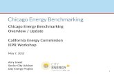 1 Chicago Energy Benchmarking Overview / Update California Energy Commission IEPR Workshop May 7, 2015 Amy Jewel Senior City Advisor City Energy Project.