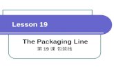 Lesson 19 The Packaging Line 第 19 课 包装线. Pre-questions What is the Packaging Line? What are Requirements on the Packaging Line?