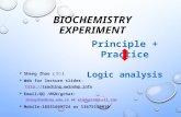 BIOCHEMISTRY EXPERIMENT SSheng Zhao ( 赵晟 ) WWeb for lecture slides ：  EEmail/QQ /MSN/gchat: shengzhao@seu.edu.cn or windupzs@gmail.com.