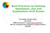 Best Practices for Raising Awareness, Use and Exploitation of IP Assets Guriqbal Singh Jaiya Director SMEs Division ( ) SMEs Division (