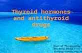 Thyroid hormones and antithyroid drugs Dept of Pharmacology Shi-Hong Zhang ( 张世红 ) shzhang713@zju.edu.cn.