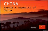 CHINA People's Republic of China 中華人民共和國. The People's Republic of China (PRC) commonly known as China is the largest country in East Asia and the most.