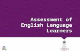 Assessment of English Language Learners. TELPAS Assesses all ELL’s in grades K-12 in the following domains:  Listening  Speaking  Reading  Writing.