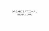 ORGANIZATIONAL BEHAVIOR. Course Objectives Identify and describe key issues in organizational behavior at the individual, group and organizational level.