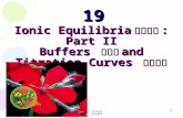 119 Ionic Equilibria 離子平衡 : Part II Buffers 緩衝液 and Titration Curves 滴定曲線 花青素.