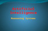 Reasoning Systems. Reasoning System Symbolic, Statistical What is Reasoning ? Reasoning is the act of deriving a conclusion from certain premises using.