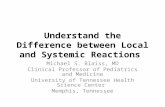 Understand the Difference between Local and Systemic Reactions Michael S. Blaiss, MD Clinical Professor of Pediatrics and Medicine University of Tennessee.