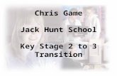 Chris Game Jack Hunt School Key Stage 2 to 3 Transition.