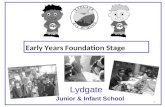 Early Years Foundation Stage Junior & Infant School Lydgate 1.