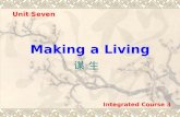 Unit Seven Making a Living 谋 生谋 生 Integrated Course 3.