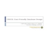 CRIUS: User-Friendly Database Design Li (Eric) Qian, Kristen LeFevre, H. V. Jagadish University of Michigan, Ann Arbor.