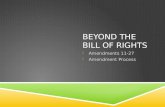 BEYOND THE BILL OF RIGHTS - Amendments 11-27 - Amendment Process.
