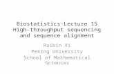 Biostatistics-Lecture 15 High-throughput sequencing and sequence alignment Ruibin Xi Peking University School of Mathematical Sciences.