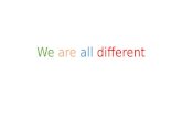 We are all different. Say the color, not the word!